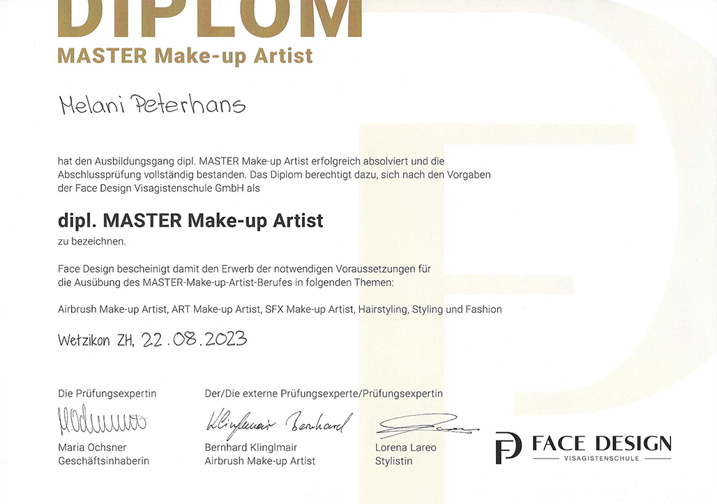 DIPLOM MASTER Make-up Artist